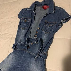 Jean jacket romper